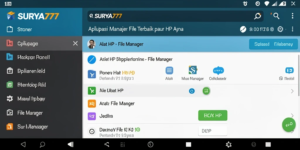 Tampilan antarmuka SURYA777 yang user-friendly untuk manajemen file.